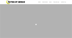 Desktop Screenshot of notesofgenius.com